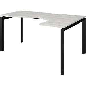 Стол эргономичный правый на металлокаркасе Protech НТМП.П-060.ПР Сосна винтер/Антрацит фото