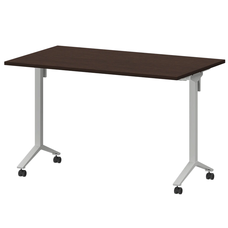 стол мобильный складной protech мб22-120.70 дуб венге/белый фото