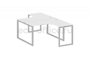 Рабочая станция криволинейная METAL SYSTEM STYLE БО.РАС-СА-2.3 Белый / Серый металл фото