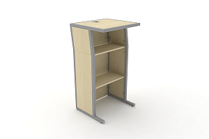 Трибуна DESK DK-TR Клён / Серый металл фото