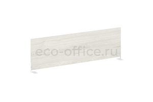 Экран для стола боковой L1200 METAL SYSTEM STYLE Б.ЭКР-120 Дуб Наварра / Белый металл фото