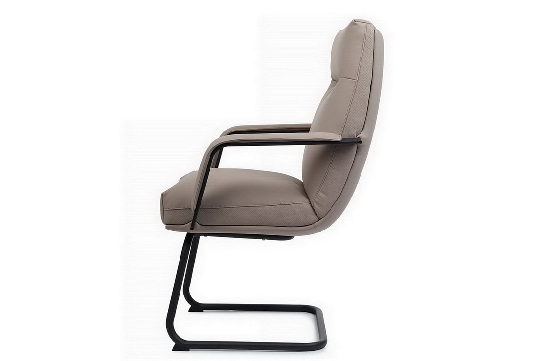 конференц-кресло rv chair otto cv-p001bs бежевая экокожа фото