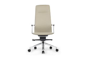 Кресло руководителя RV Design PLAZA FK004-A13 Бежевая кожа фото