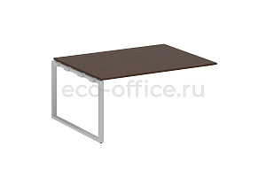 Проходной наборный элемент переговорного стола METAL SYSTEM STYLE БО.ППРГ-4 Венге Цаво / Серый металл фото