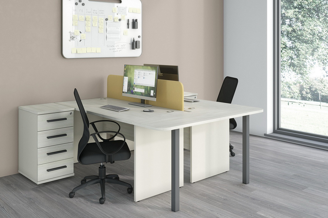 мебель для персонала new line дуб шамони светлый фото