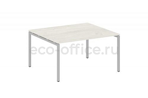 Стол переговорный (1 столешница) METAL SYSTEM QUATTRO 4x4 40БП.ПРГ-1.3 Дуб Наварра / Серый металл фото
