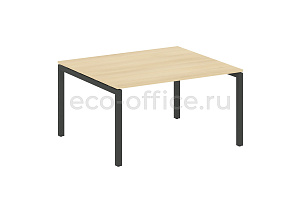 Стол переговорный (1 столешница) METAL SYSTEM QUATTRO 5x5 50БП.ПРГ-1.3 Акация Лорка / Антрацит металл фото