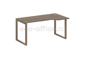 Стол криволинейный правый METAL SYSTEM STYLE БО.СА-1 (R) Вяз Благородный / Мокко металл фото