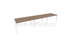 Стол переговорный (3 столешницы) ONIX O.MP-PRG-3.3 Дуб Аризона / Белый металл фото