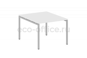 Стол переговорный (1 столешница) METAL SYSTEM QUATTRO 4x4 40БП.ПРГ-1.1 Белый / Серый металл фото