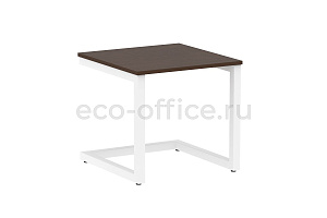 Стол журнальный на металлокаркасе HomeOffice VR.SP-2-58.G Венге Цаво / Белый металл фото