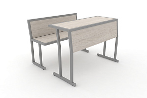 Комплект для первого ряда DESK DKN-1100SPL Денвер Светлый / Серый металл фото