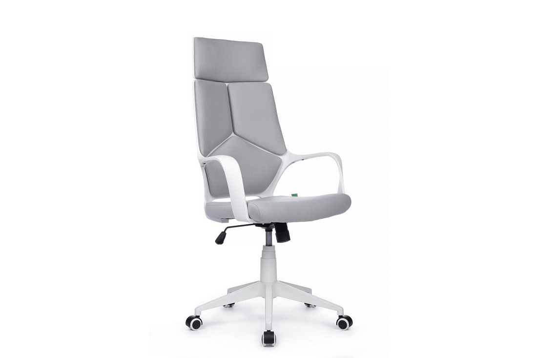 Кресло офисное RV Chair IQ RV 8989 Белый пластик / Светло-серая ткань  стоимость
