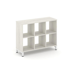 Каркас стеллажа 2 яр. STYLE PROJECT SN.KS-230 Дуб Наварра/Металл Белый фото