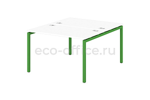 Стол-тандем на металлокаркасе 40*40 SENTIDA COLOR S-47 Зелёный лайм фото