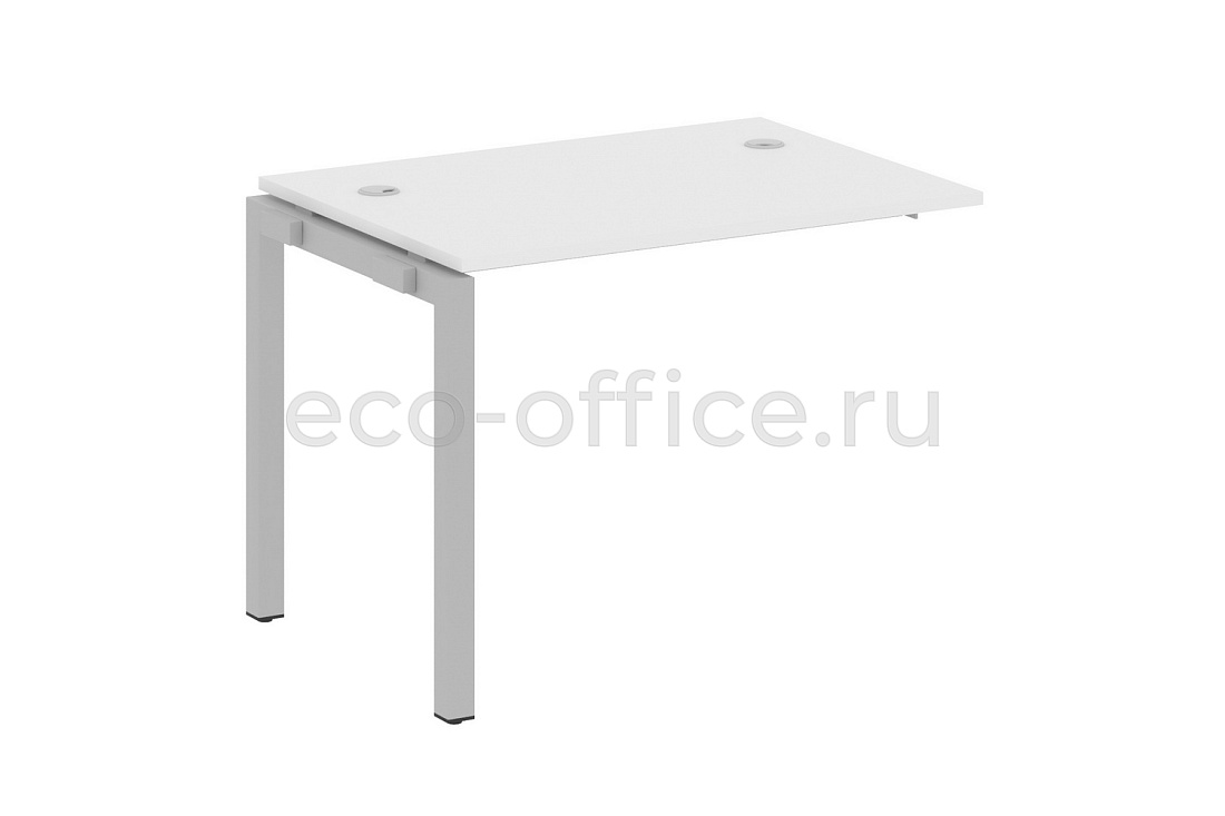 Проходной наборный элемент METAL SYSTEM QUATTRO 5x5 50БП.ПРС-СП-1.1 Белый / Серый металл купить в Москве