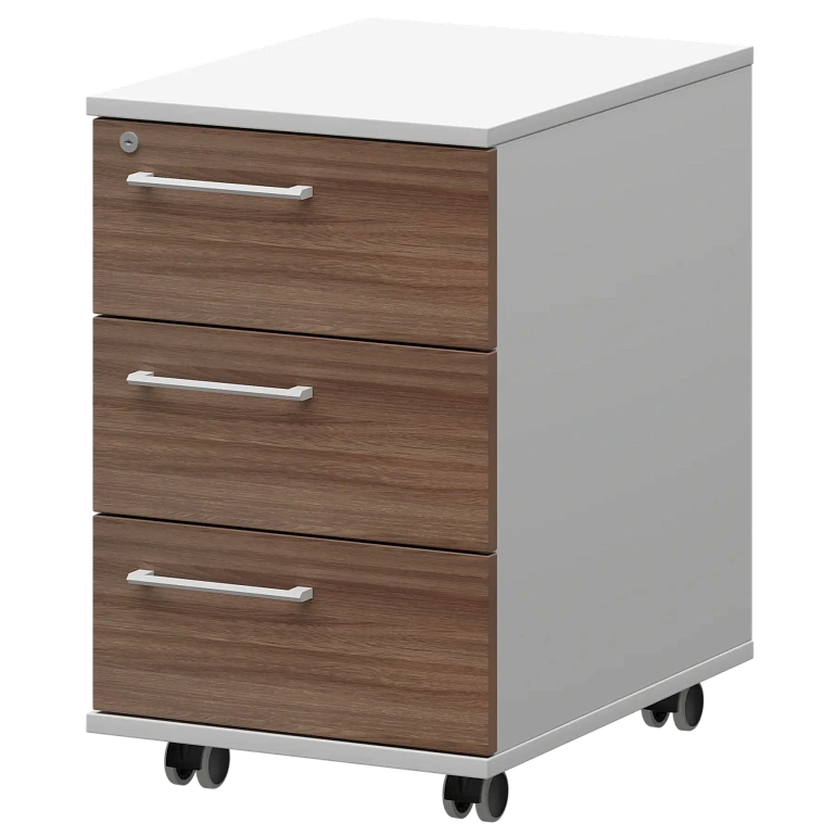 тумба мобильная/подвесная правая protech kzt-61r темный шимо/белый фото