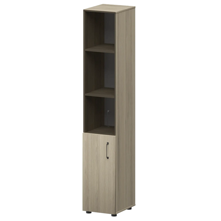 стеллаж комбинированный узкий с стеклянным фасадом protech к-932,к-936,к-941,кф-936,кф-941 кронберг фото