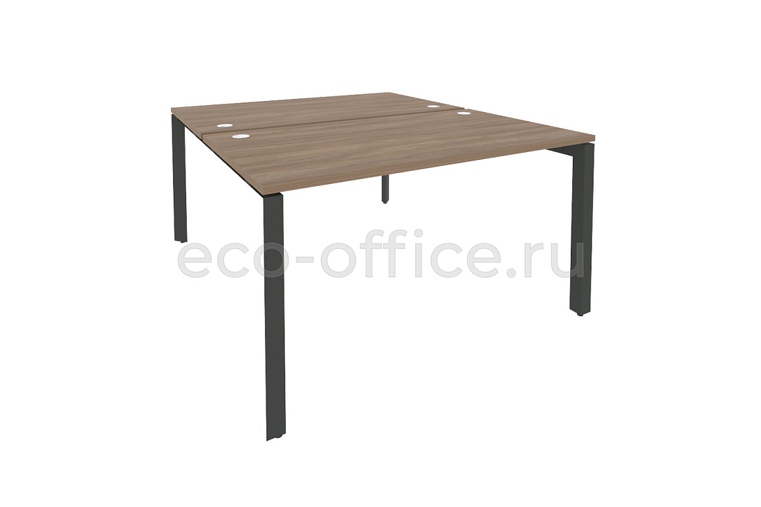 Рабочая станция на П-образном м/к ONIX O.MP-D.RS-2.3.8 Дуб Аризона / Антрацит металл  купить в Москве