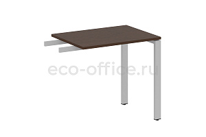 Приставной элемент на П-образном м/к METAL SYSTEM STYLE БП.ПР-2 Венге Цаво / Серый металл фото