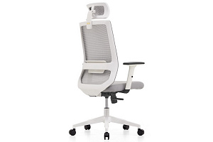Кресло RV Chair LID 853A-1-DP3D Серая сетка / Серая ткань фото