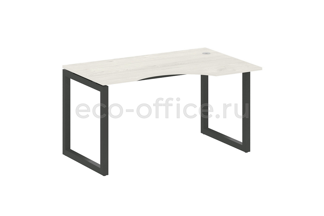 Стол криволинейный правый METAL SYSTEM QUATTRO 5x5 50БО.СА-2 Пр Дуб Наварра / Антрацит металл   стоимость