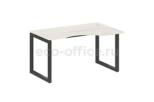 Стол криволинейный правый METAL SYSTEM QUATTRO 5x5 50БО.СА-2 Пр Дуб Наварра / Антрацит металл фото