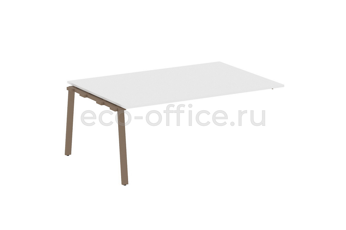 Проходной наборный элемент переговорного стола METAL SYSTEM STYLE БА.ППРГ-5 Белый / Мокко металл  стоимость