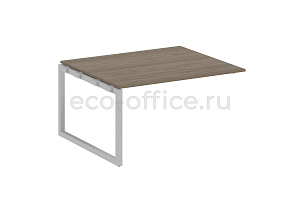 Проходной наборный элемент переговорного стола METAL SYSTEM QUATTRO 5x5 50БО.ППРГ-3 Вяз Благородный / Серый металл фото