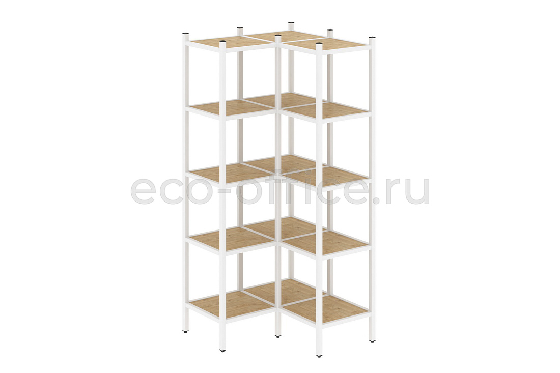 Комплект наборного стеллажа LOFT VR.L-32 Тиквуд Светлый / Белый металл  стоимость