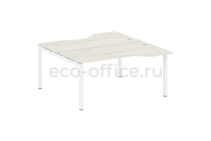 Рабочая станция криволинейная METAL SYSTEM QUATTRO 5x5 50БП.РАС-СА-2.1 Дуб Наварра / Белый металл фото