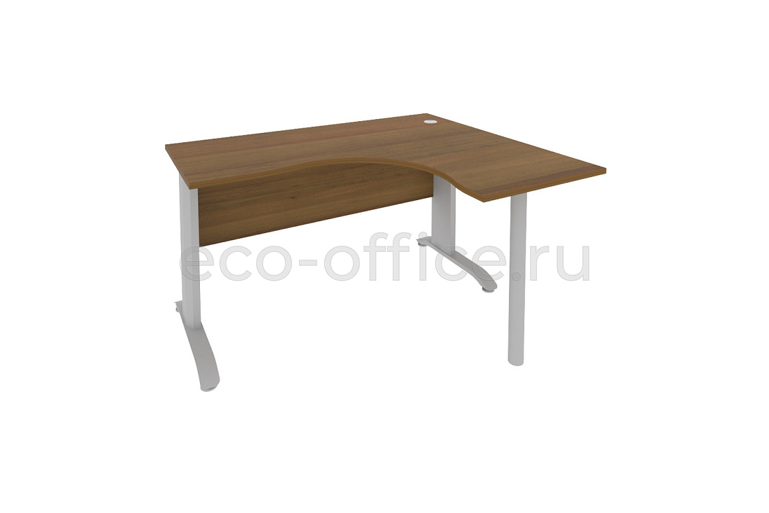 Стол криволинейный правый RIVA Metal ПЛ.СА-3 (R) Орех Гварнери купить в Москве
