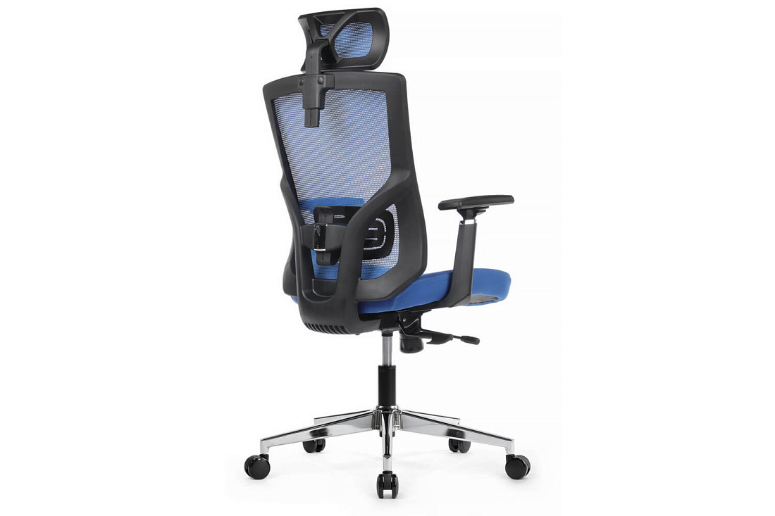 кресло rv chair step a2320 синяя сетка / синяя ткань фото