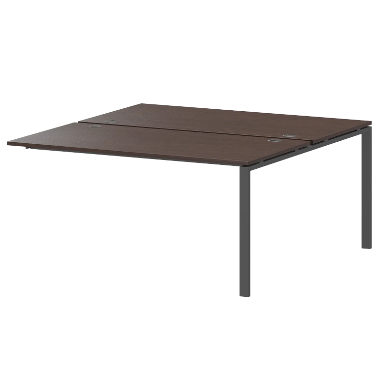 модуль двойной на 2 рабочих места protech амбэ-005 дуб венге/антрацит фото