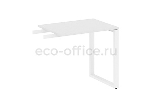 Приставной элемент на О-образном м/к METAL SYSTEM STYLE БО.ПР-2 Белый / Белый металл фото