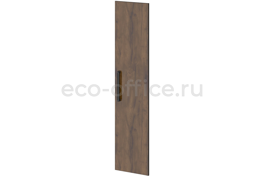 Дверь высокая правая GRACE L-032 R Дуб Линдберг тёмный / Tasso Nero  стоимость