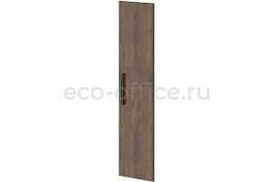 Дверь высокая правая GRACE L-032 R Дуб Линдберг тёмный / Tasso Nero фото