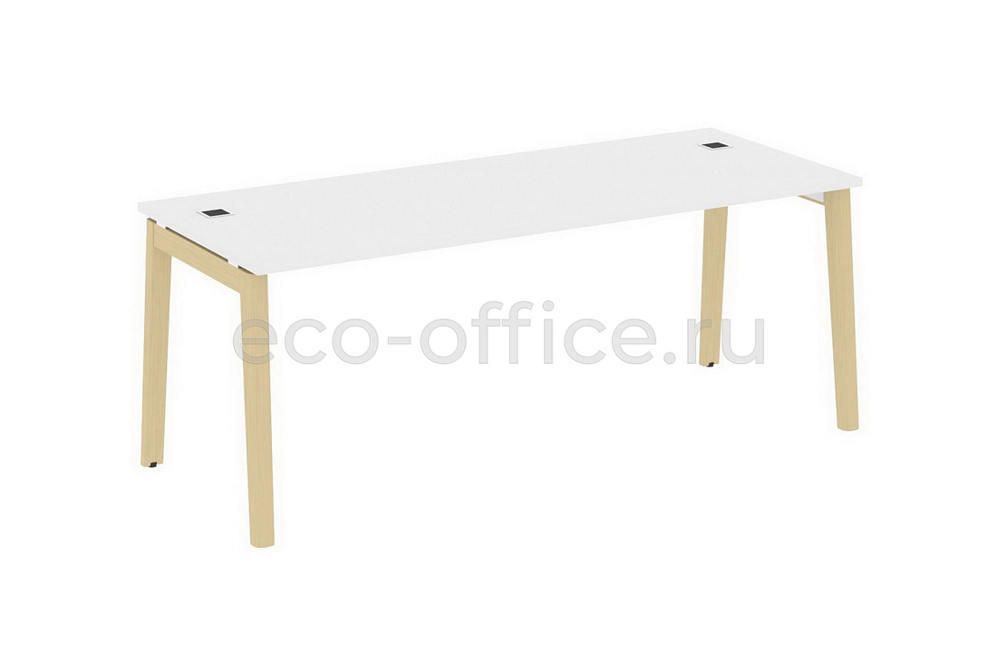 Стол рабочий руководителя ONIX WOOD DIRECT OW.SRR-6.8 Белый Бриллиант / Дуб Светлый  стоимость