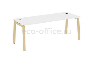 Стол рабочий руководителя ONIX WOOD DIRECT OW.SRR-6.8 Белый Бриллиант / Дуб Светлый фото