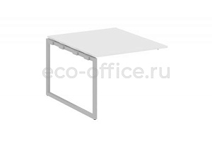 Проходной наборный элемент переговорного стола METAL SYSTEM QUATTRO 4x4 40БО.ППРГ-1 Белый / Серый металл фото