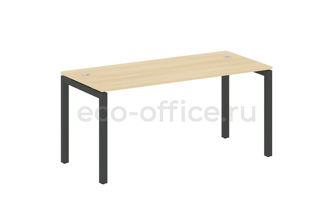 Стол письменный METAL SYSTEM QUATTRO 5x5 50БП.СП-4 Акация Лорка / Антрацит металл купить в Москве