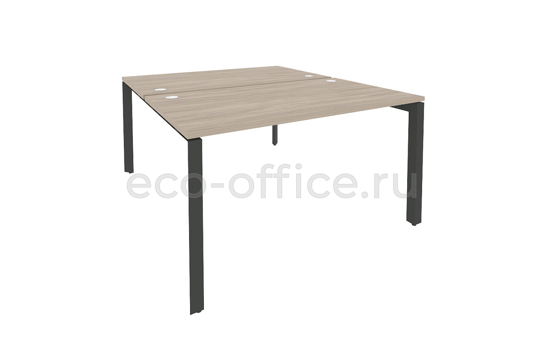 Рабочая станция на П-образном м/к ONIX O.MP-D.RS-2.3.8 Дуб Аттик / Антрацит металл  купить в Москве