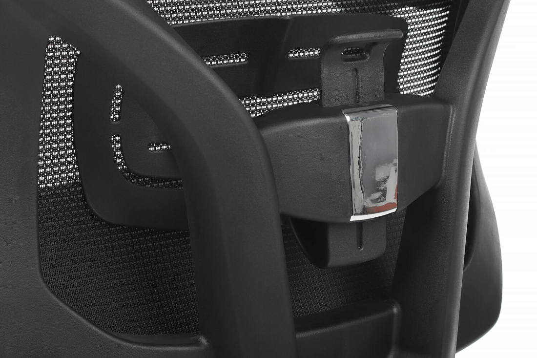 кресло rv chair step a2320 чёрная сетка / чёрная ткань фото