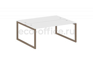 Рабочая станция METAL SYSTEM QUATTRO 5x5 50БО.РАС-СП-2.5 Белый / Мокко металл фото