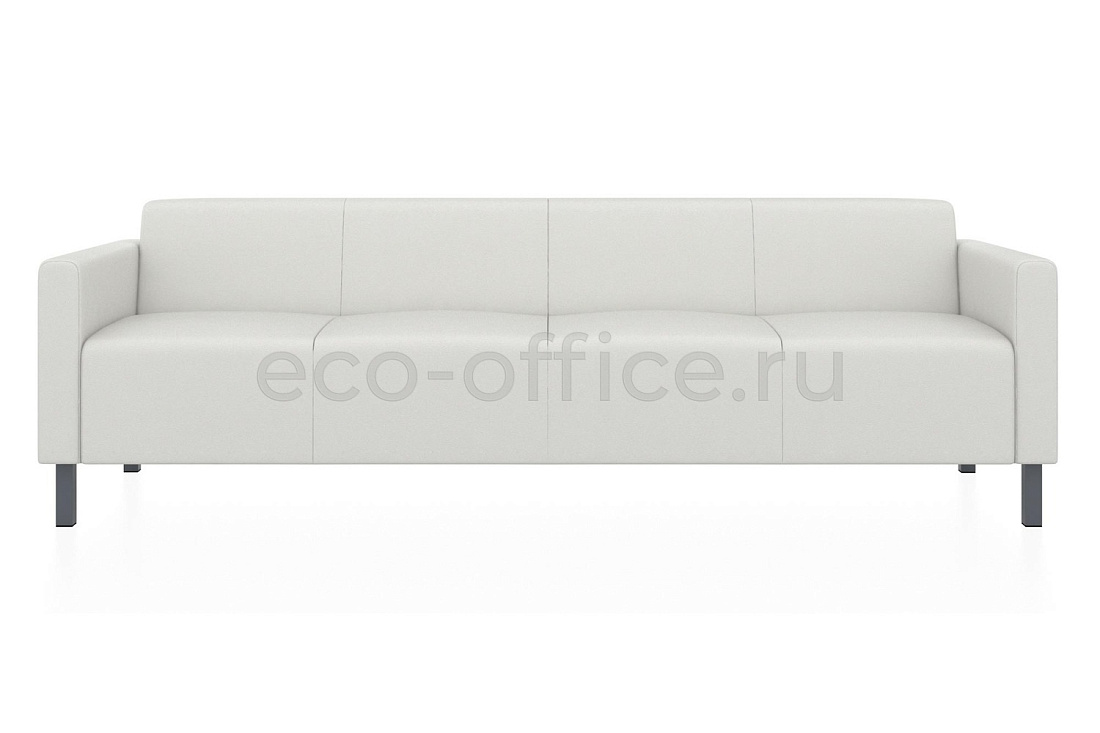 Четырехместный диван ЕВРО экокожа Euroline 920 Ультра белый купить в Москве