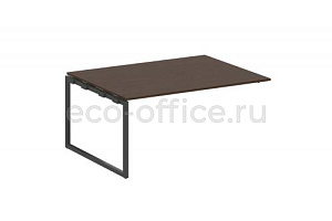 Проходной наборный элемент переговорного стола METAL SYSTEM QUATTRO 4x4 40БО.ППРГ-4 Венге Цаво / Антрацит металл фото