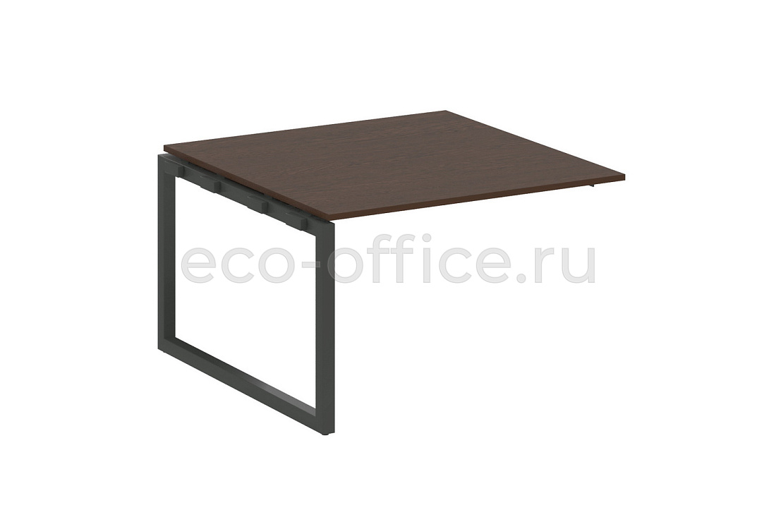 Проходной наборный элемент переговорного стола METAL SYSTEM QUATTRO 5x5 50БО.ППРГ-2 Венге Цаво / Антрацит металл  стоимость