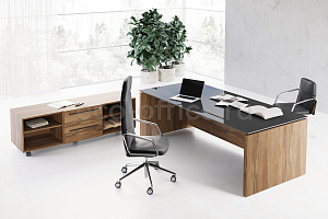 Кабинет руководителя E.O.S. Black / Natural Oak фото
