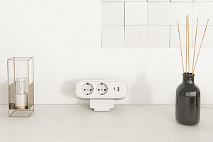 Розеточный блок tECOnik OME021P-WH Белый фото