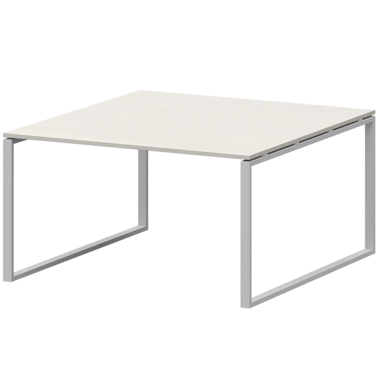 стол переговорный на металлокаркасе protech амп.о-005.123 ясень шимо/белый фото